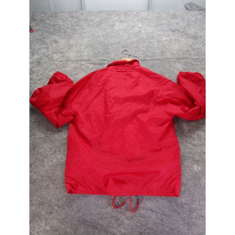 Vintage Swingster Jacket Adult Medium Made USA Red Woodland Hills Club VTG - Picture 10 of 12